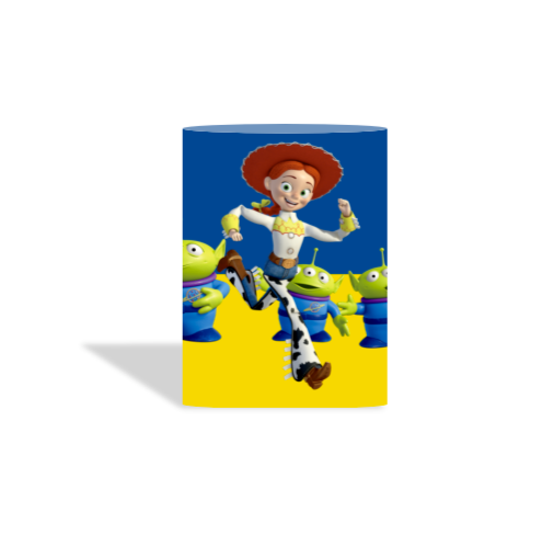 Toy Story birthday party decoration round circle backdrop cover plinth cylinder pedestal cover