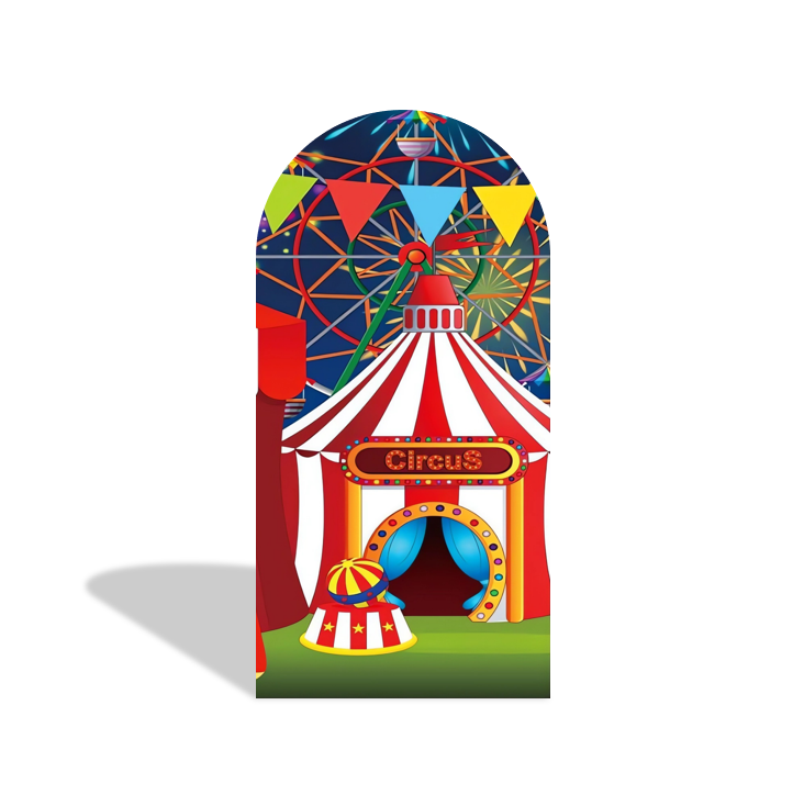 Circus Birthday Baby Shower Party Background Arch Backdrop Wall Cloth Cover