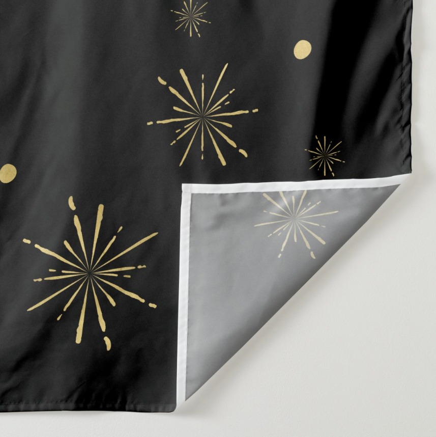 50th Black Adult Birthday Party Decoration Fabric Backdrop