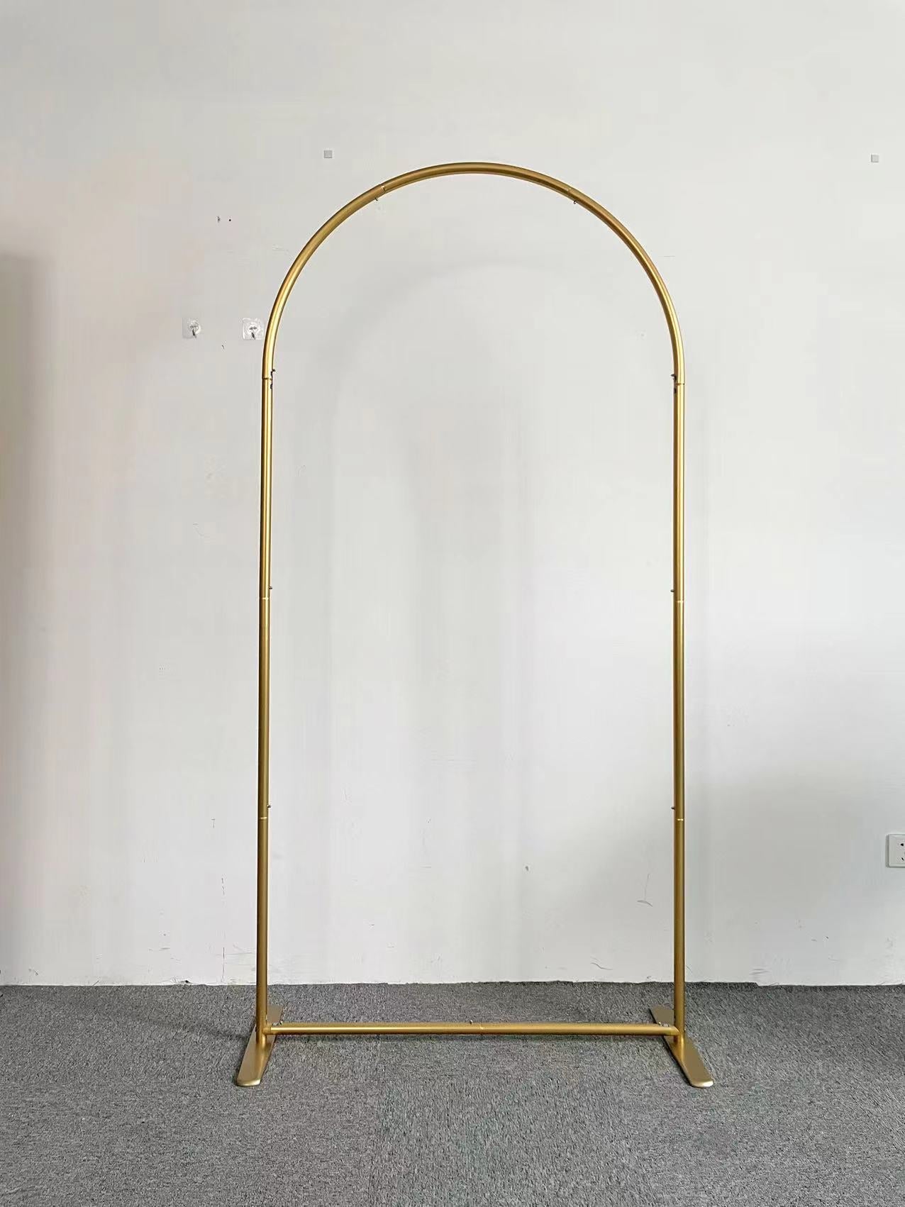 Gold Aluminum Alloy Tube Arch Backdrop Stand For Birthday Baby Shower Wedding Party Decoration