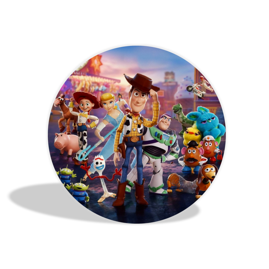 Toy Story theme birthday party decoration round circle backdrop cover plinth cylinder pedestal cover