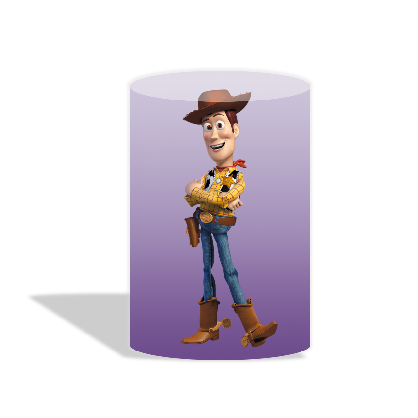 Toy Story theme birthday party decoration round circle backdrop cover plinth cylinder pedestal cover