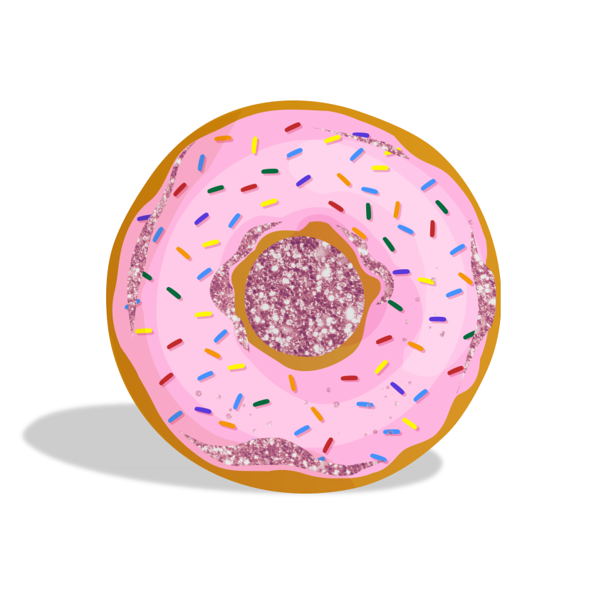 Donut theme birthday baby shower party decoration round circle backdrop cover plinth cylinder pedestal cover