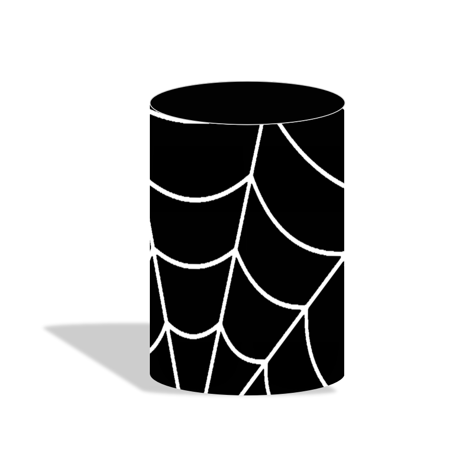 Spider-man birthday party decoration round circle backdrop cover plinth cylinder pedestal cover