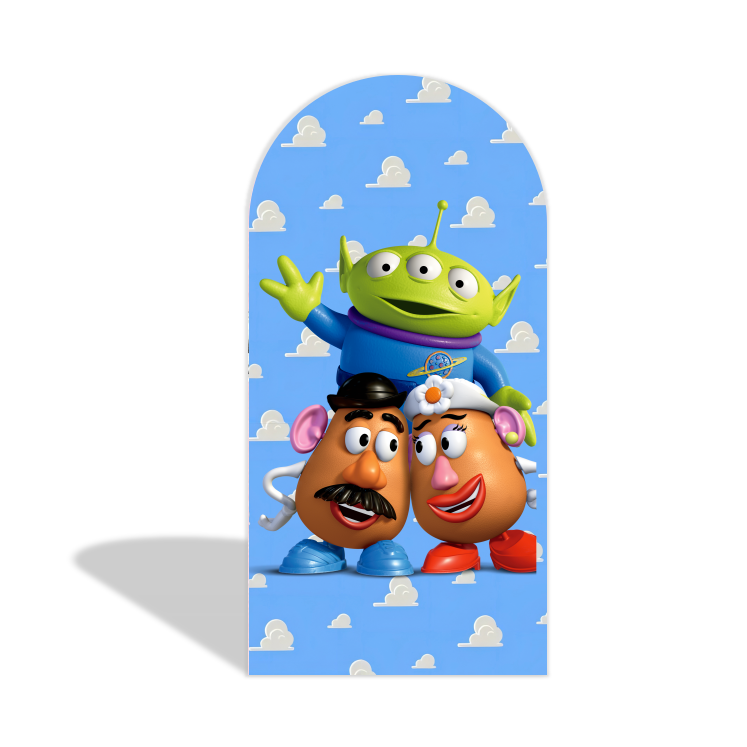 Toy Story Theme Birthday Party Arch Backdrop Wall Cloth Cover