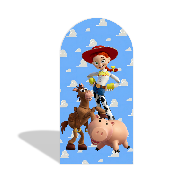 Toy Story Theme Birthday Party Arch Backdrop Wall Cloth Cover