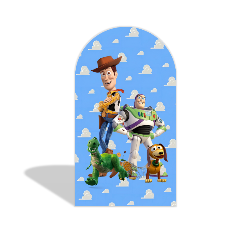 Toy Story Theme Birthday Party Arch Backdrop Wall Cloth Cover
