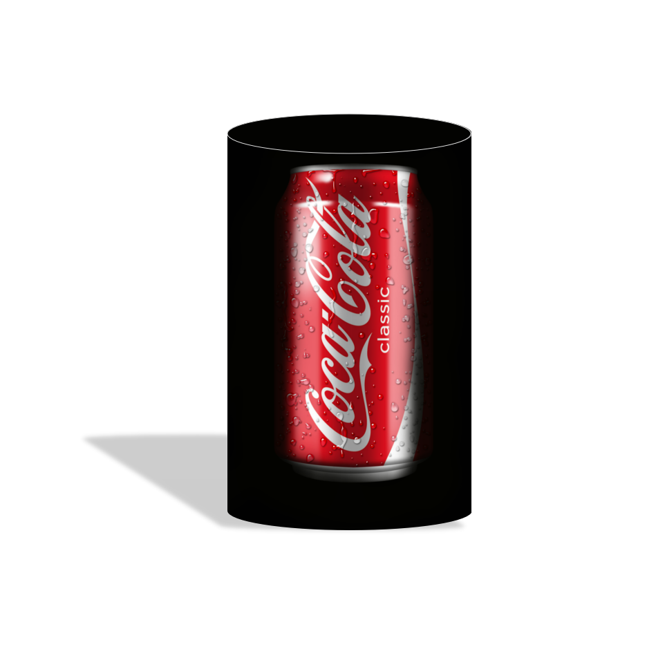 Coca Cola birthday party decoration round circle backdrop cover plinth cylinder pedestal cover