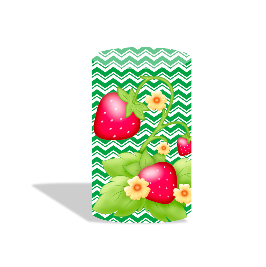 Strawberry shortcake happy birthday party decoration round circle backdrop cover plinth cylinder pedestal cloth cover