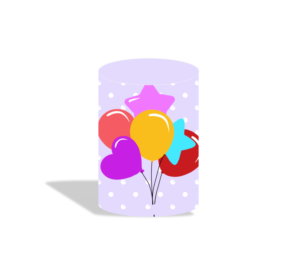 Gracie's corner birthday party decoration round circle backdrop cover plinth cylinder pedestal cloth cover