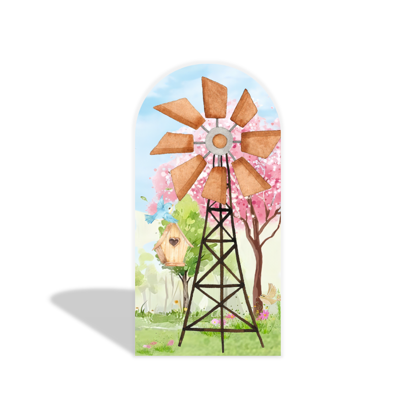 Farm arch Birthday Party Arch Backdrop Wall Cloth Cover