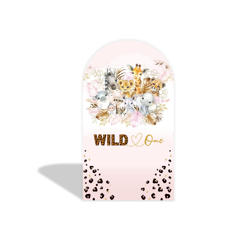 Safari wild arch Birthday Party Arch Backdrop Wall Cloth Cover