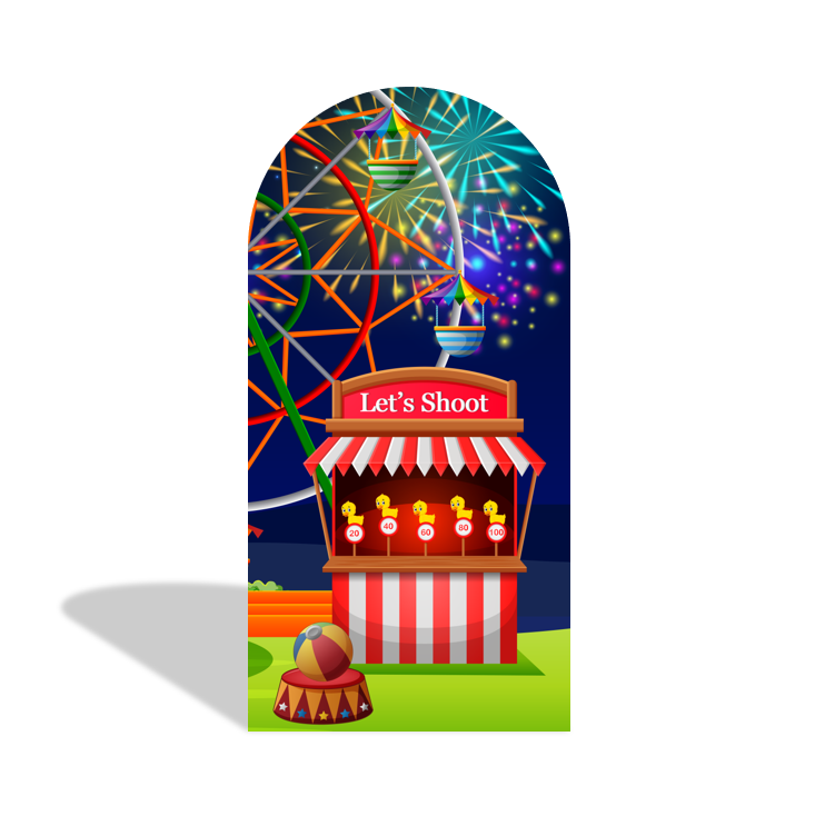 Circus Birthday Baby Shower Party Arch Backdrop Wall Cloth Cover