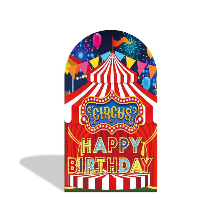 Circus Birthday Baby Shower Party Background Arch Backdrop Wall Cloth Cover