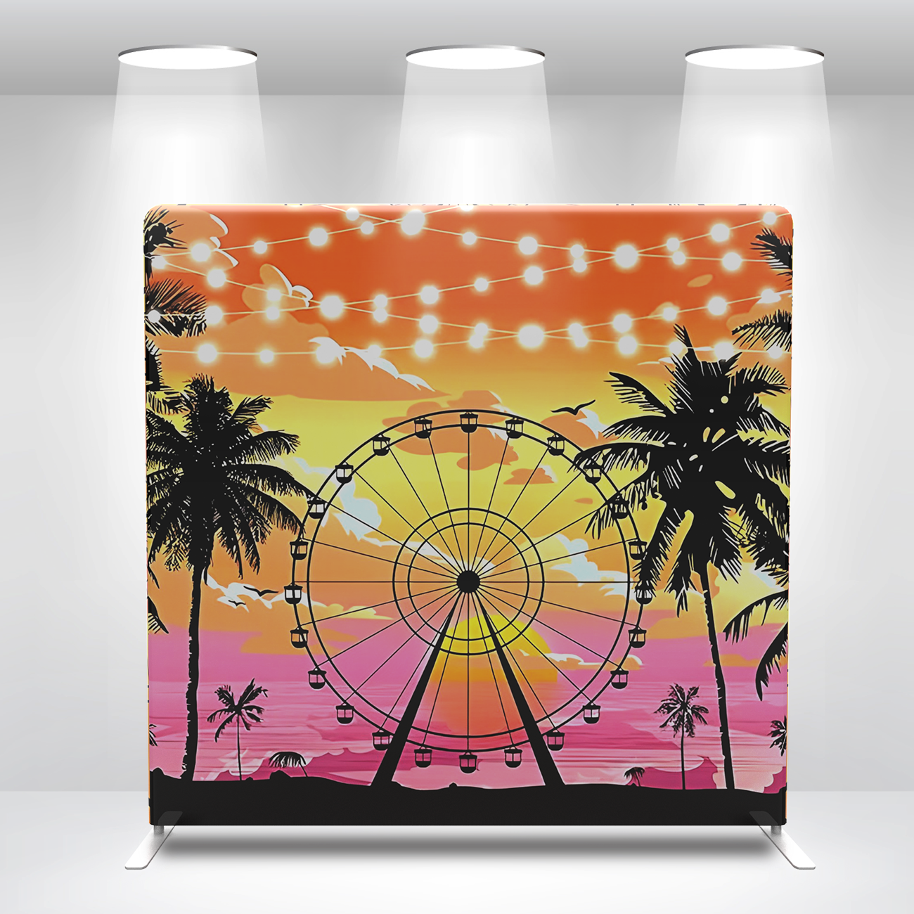 Custom 10x8ft 8x8ft Pillow Case Photo Booth Straight Backdrop Wall Cover With Stand For Birthday Wedding Baby Shower Party Event