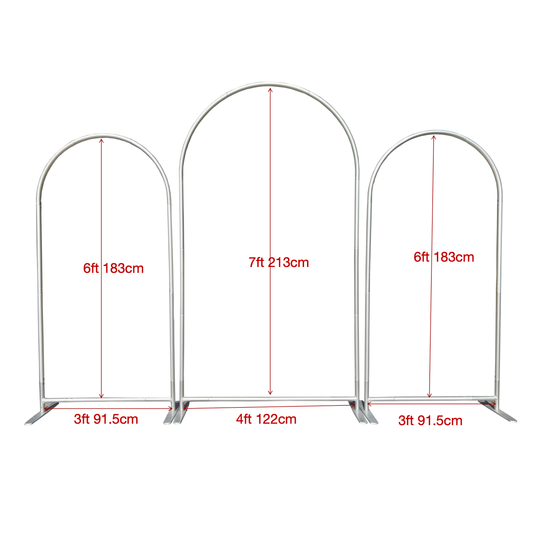 Aluminum Alloy Arch Backdrop Stand And Cover Set Birthday Wedding Party Decoration