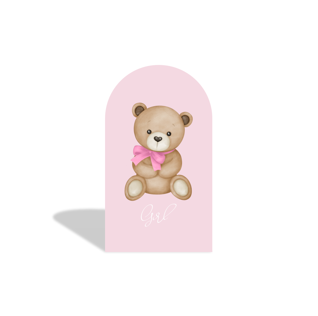 Teddy bear arch Birthday Party Arch Backdrop Wall Cloth Cover