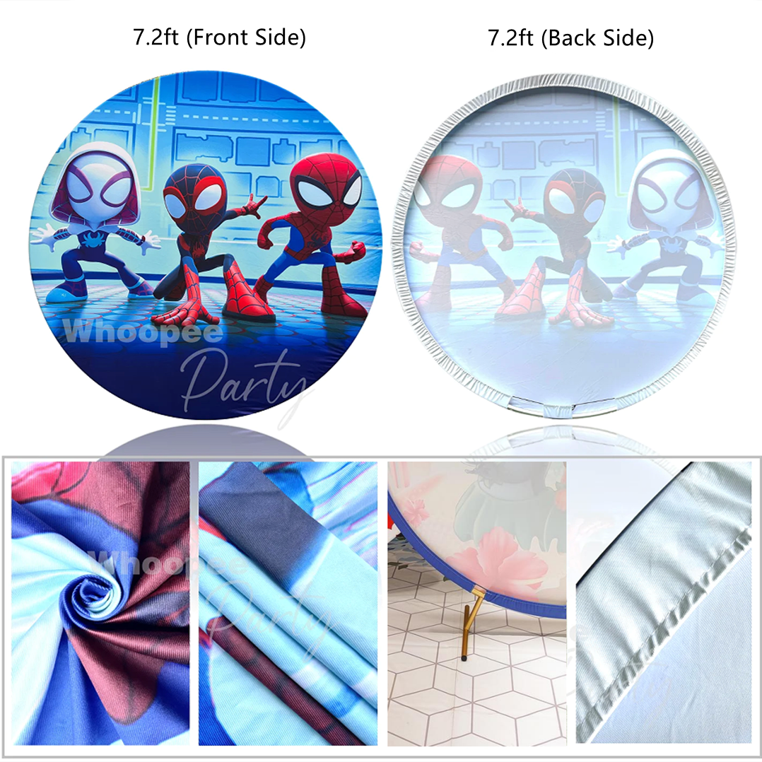 Custom Gold Aluminum Alloy Material Round Backdrop Stand And Cover
