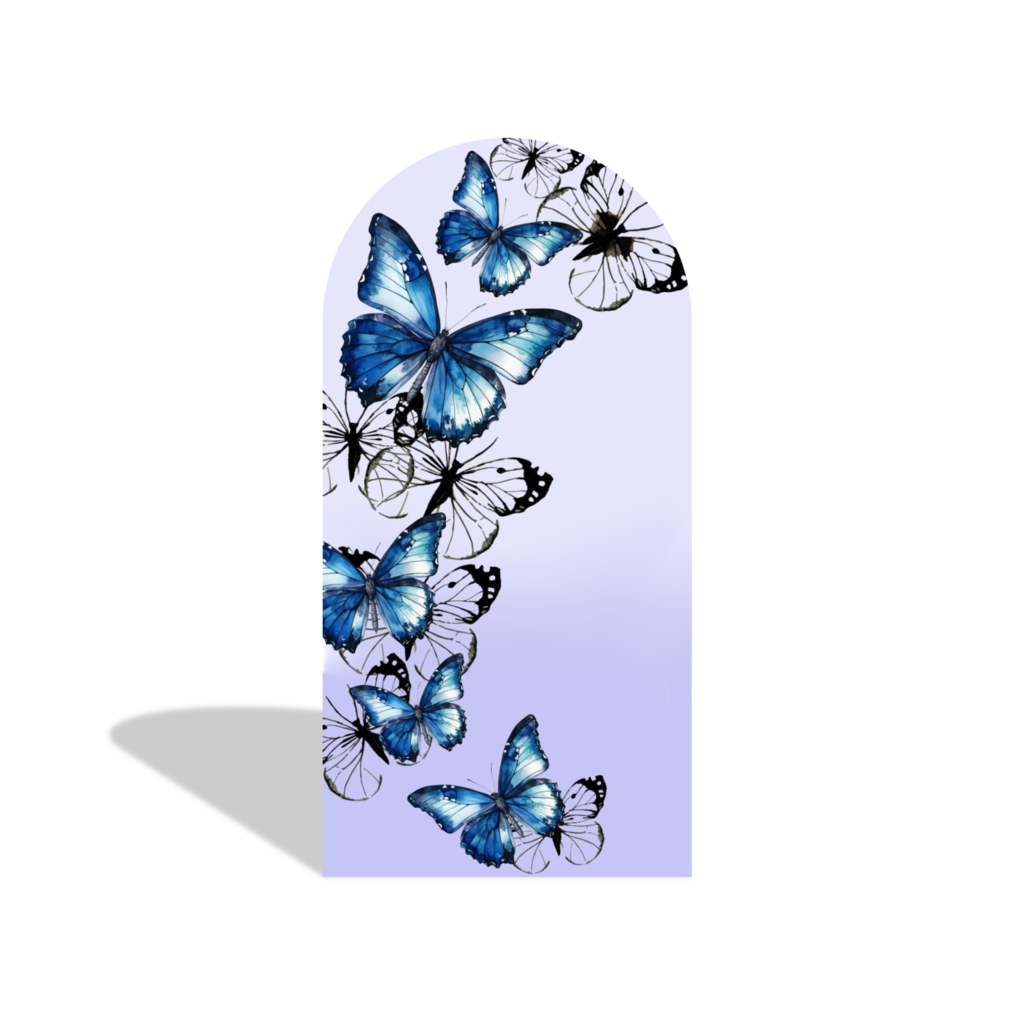 Sweet 15th 16th 18th Purple Butterfly Princess Girl Birthday Party Background Arch Backdrop Wall Cloth Cover
