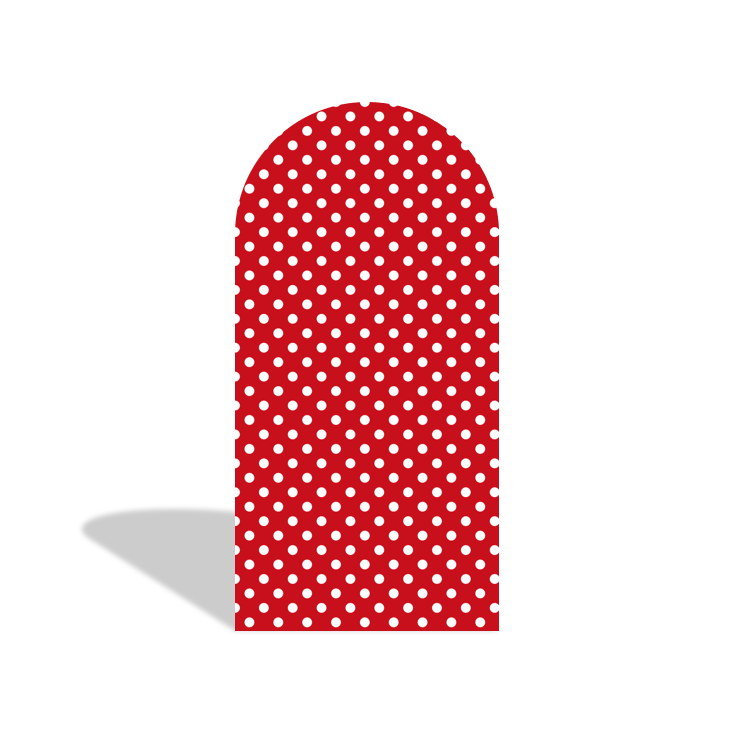 Red Minnie Baby Shower Birthday Party Arch Backdrop Wall Cloth Cover