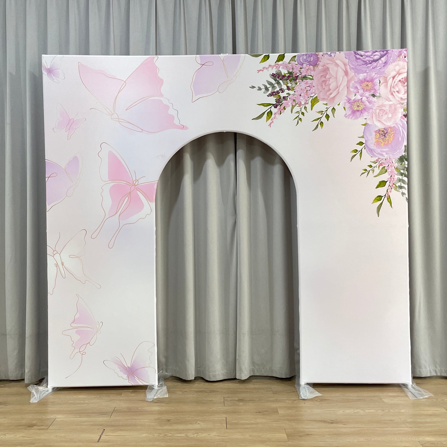 7.5x7.5ft Birthday Party Welcome Door Arch Backdrop Stand With Cover