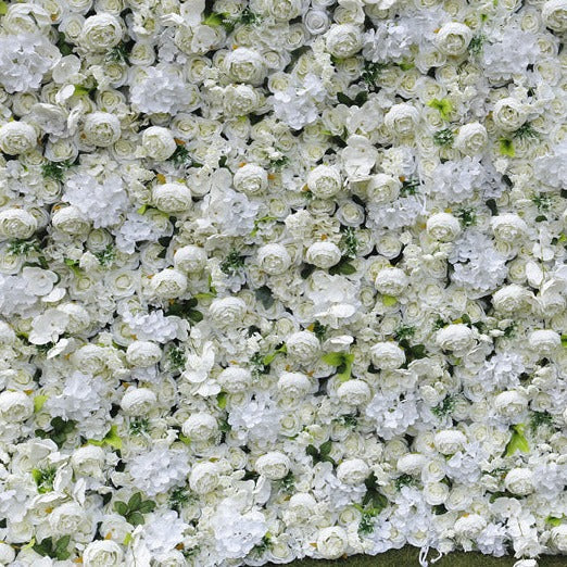 Handmade Artificial Cloth Curtain Silk Flower Wall Wedding Backdrop Decoration Outdoor Event Party Decor Props