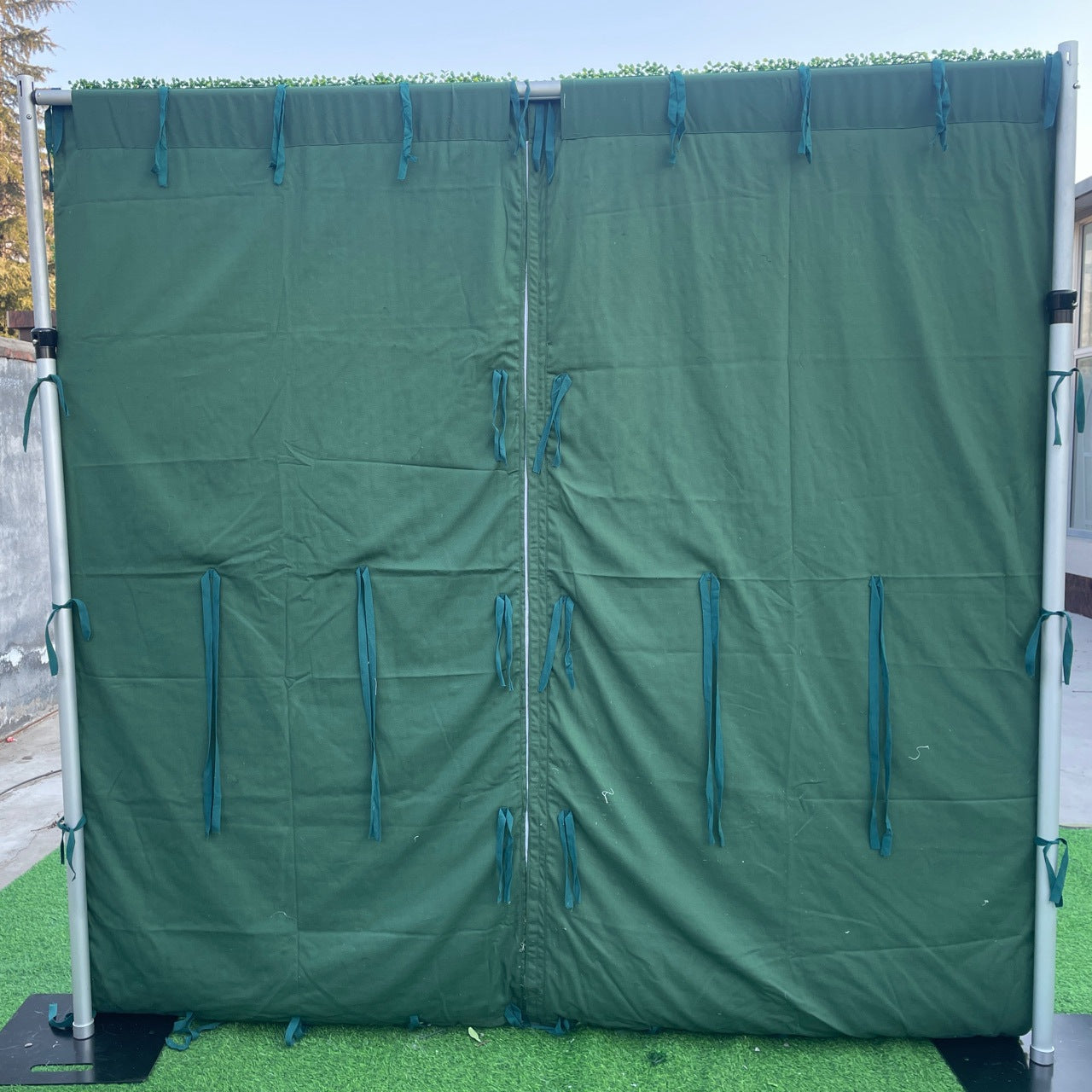 Rolling Up Curtain Flower Wall For Birthday Wedding Backdrop Decoration Outdoor Event Party Decor Props