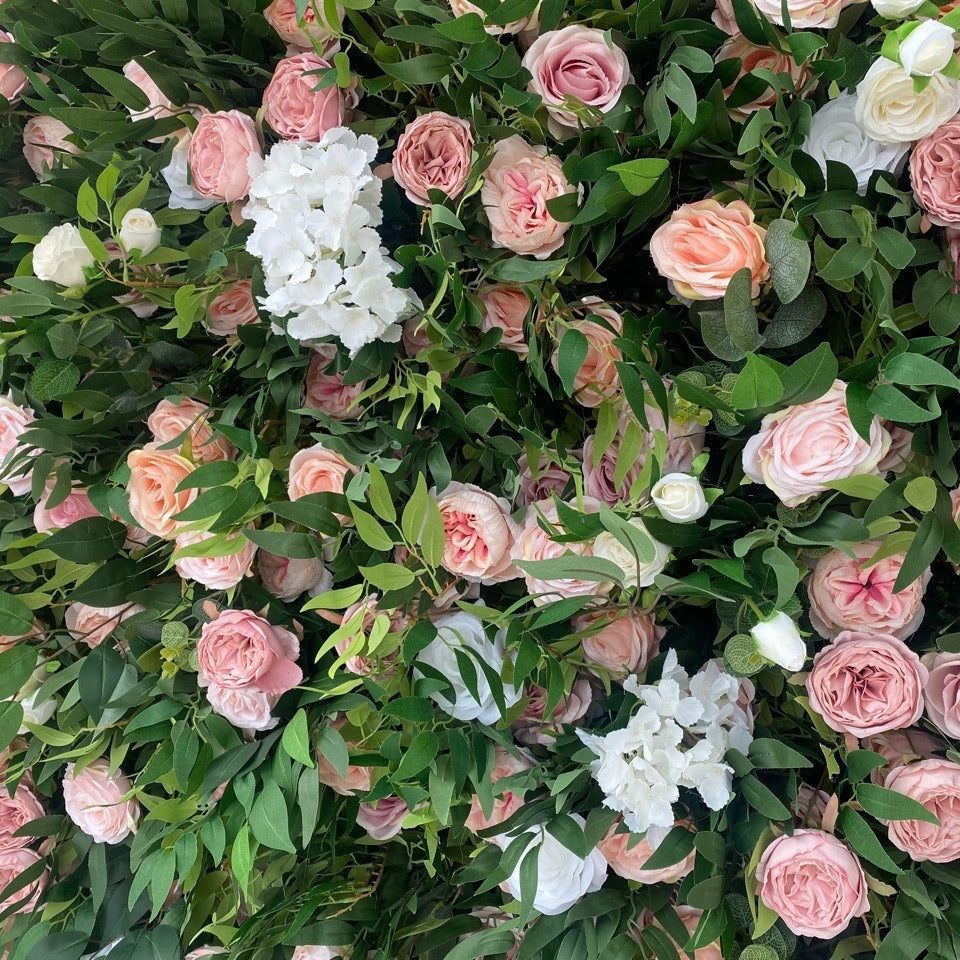 Rolling Up Curtain Flower Wall For Birthday Wedding Backdrop Decoration Outdoor Event Party Decor Props