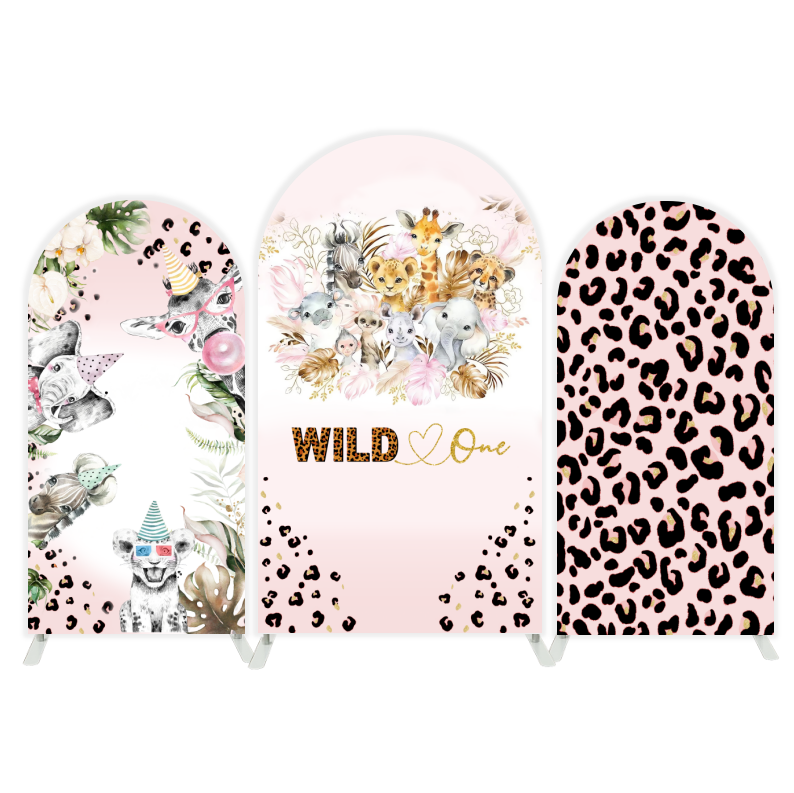 Safari wild arch Birthday Party Arch Backdrop Wall Cloth Cover