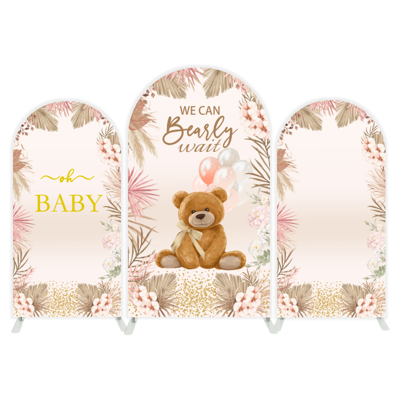 Teddy bear arch Birthday Party Arch Backdrop Wall Cloth Cover