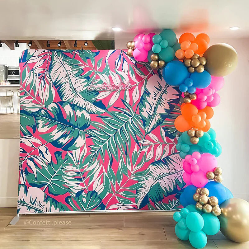 Custom 10x8ft 8x8ft Pillow Case Photo Booth Straight Backdrop Wall Cover With Stand For Birthday Wedding Baby Shower Party Event