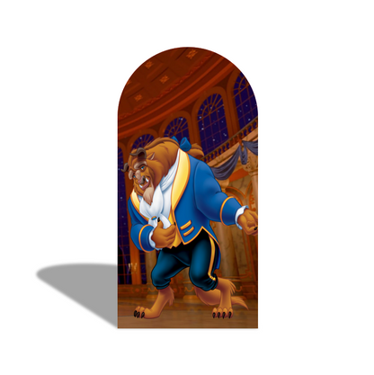 Beauty And The Beast Birthday Party Arch Backdrop Wall Cloth Cover