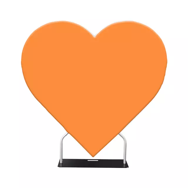 Mather's Day Heart Shape Backdrop Cover With Stand