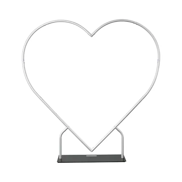 Heart Shape Aluminum Arch Photo Booth Backdrop Wall Stand For Birthday Wedding Mather's Day Party Decoration
