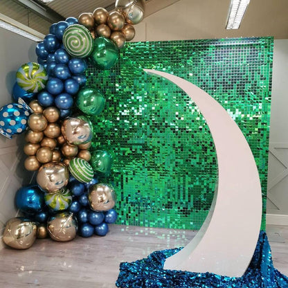Shimmer Sequin Wall Birthday Party Photo Booth Backdrop- Various colors available Pink Gold Green Sliver White