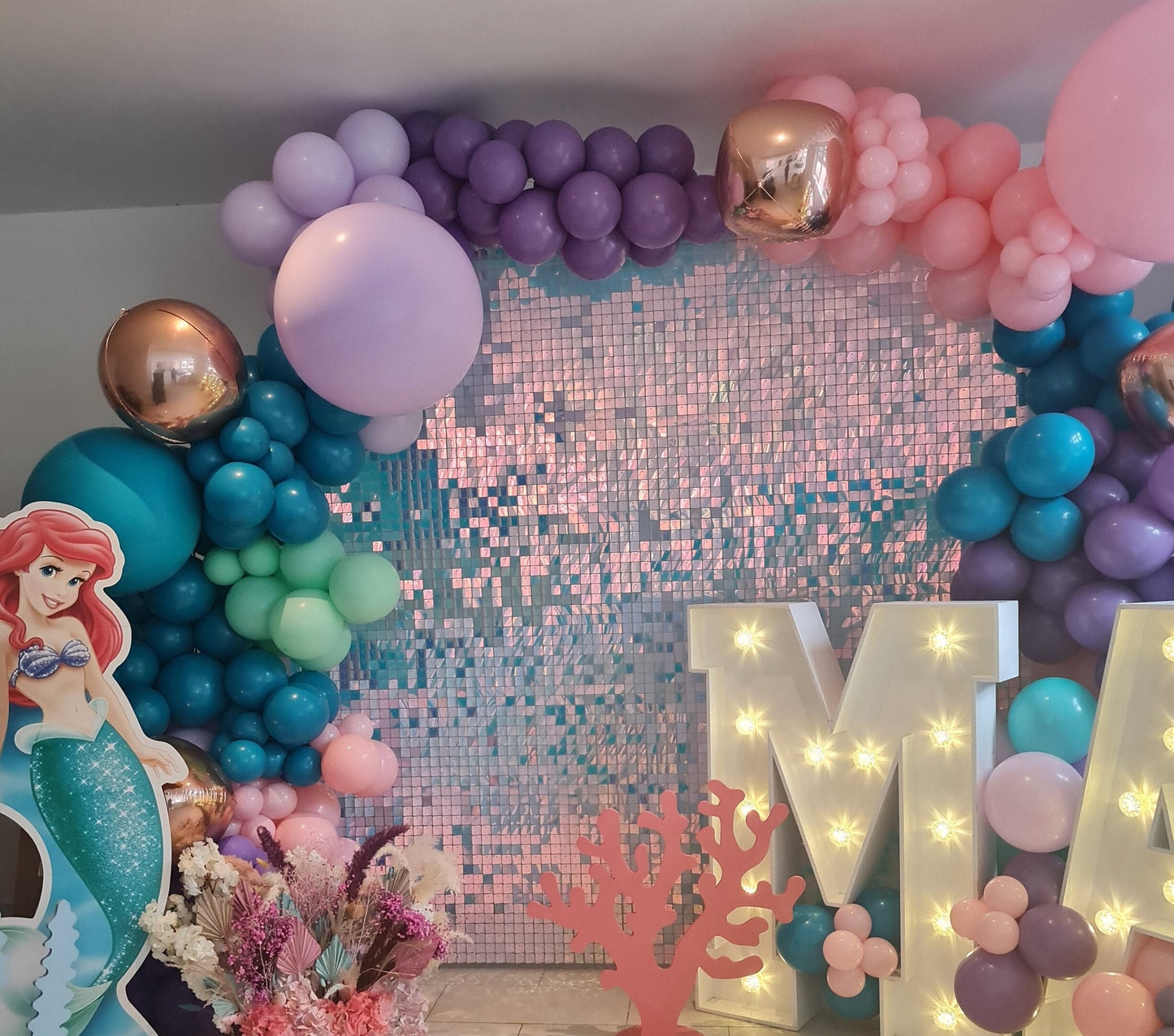 Shimmer Sequin Wall Birthday Party Photo Booth Backdrop- Various colors available Pink Gold Green Sliver White