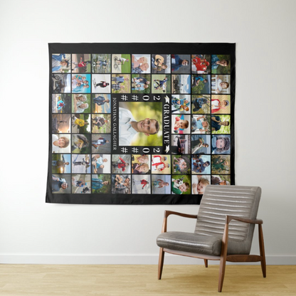 Custom Graduate Party Decoration Fabric Backdrop