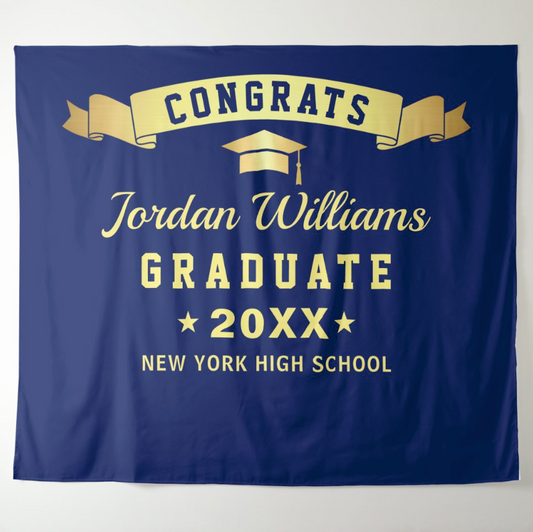 Graduate Party Decoration Fabric Background Backdrop