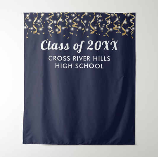Graduate Party Decoration Fabric Background Backdrop