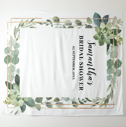 Wedding Bridal Shower Decoration Fabric Backdrop