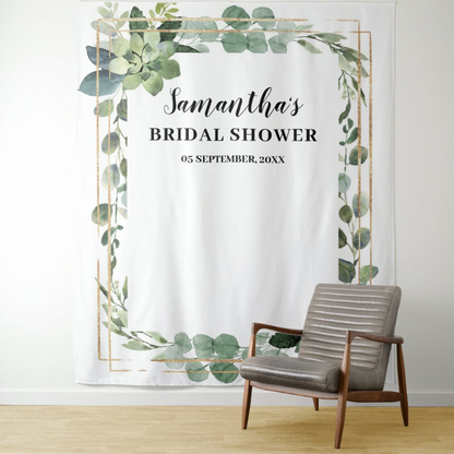 Wedding Bridal Shower Decoration Fabric Backdrop