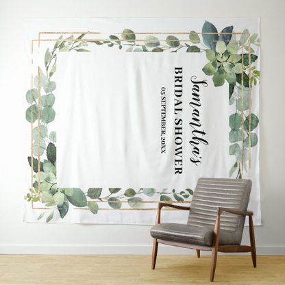Wedding Bridal Shower Decoration Fabric Backdrop