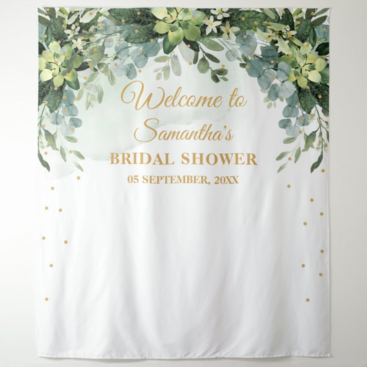 Bridal Shower Decoration Fabric Background Backdrop