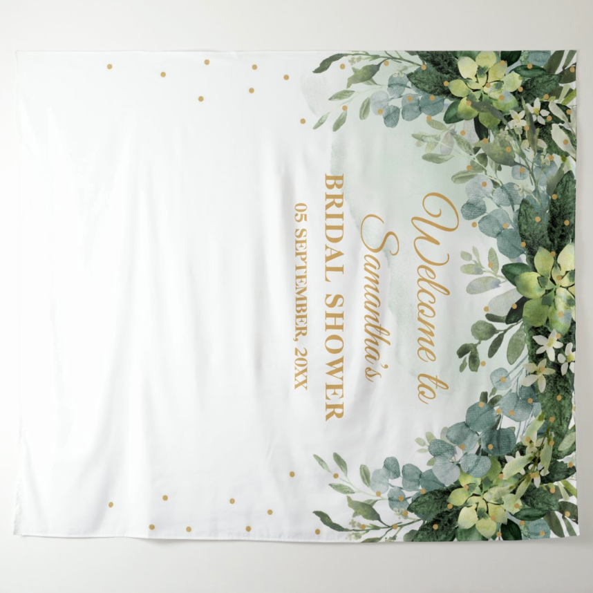 Bridal Shower Decoration Fabric Background Backdrop