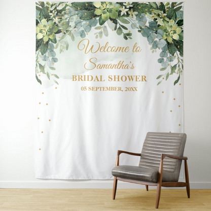 Bridal Shower Decoration Fabric Background Backdrop