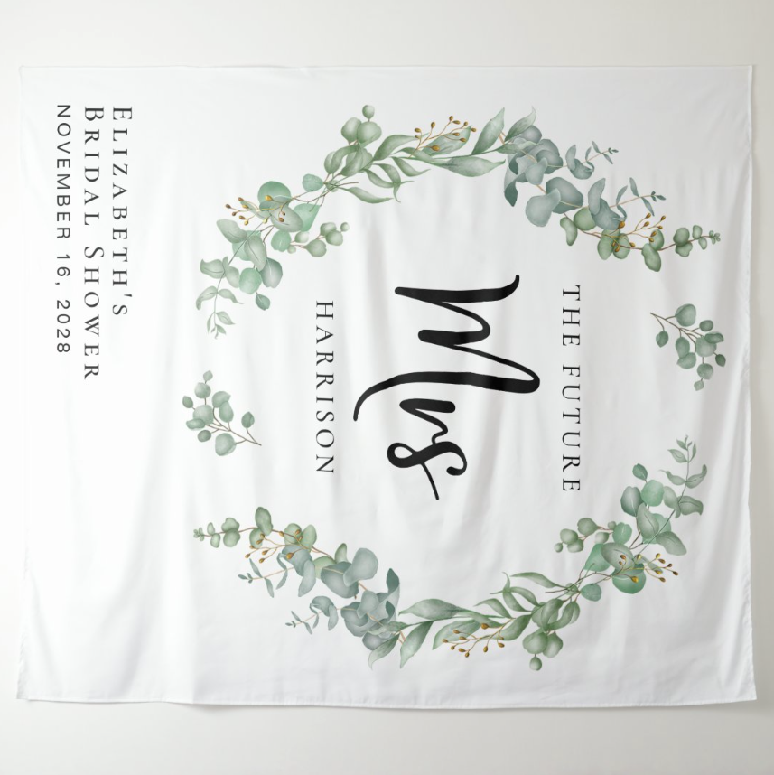 Wedding Bridal Shower Decoration Fabric Background Backdrop