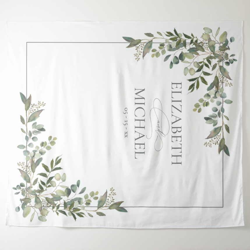 Bridal Wedding Decoration Fabric Background Backdrop