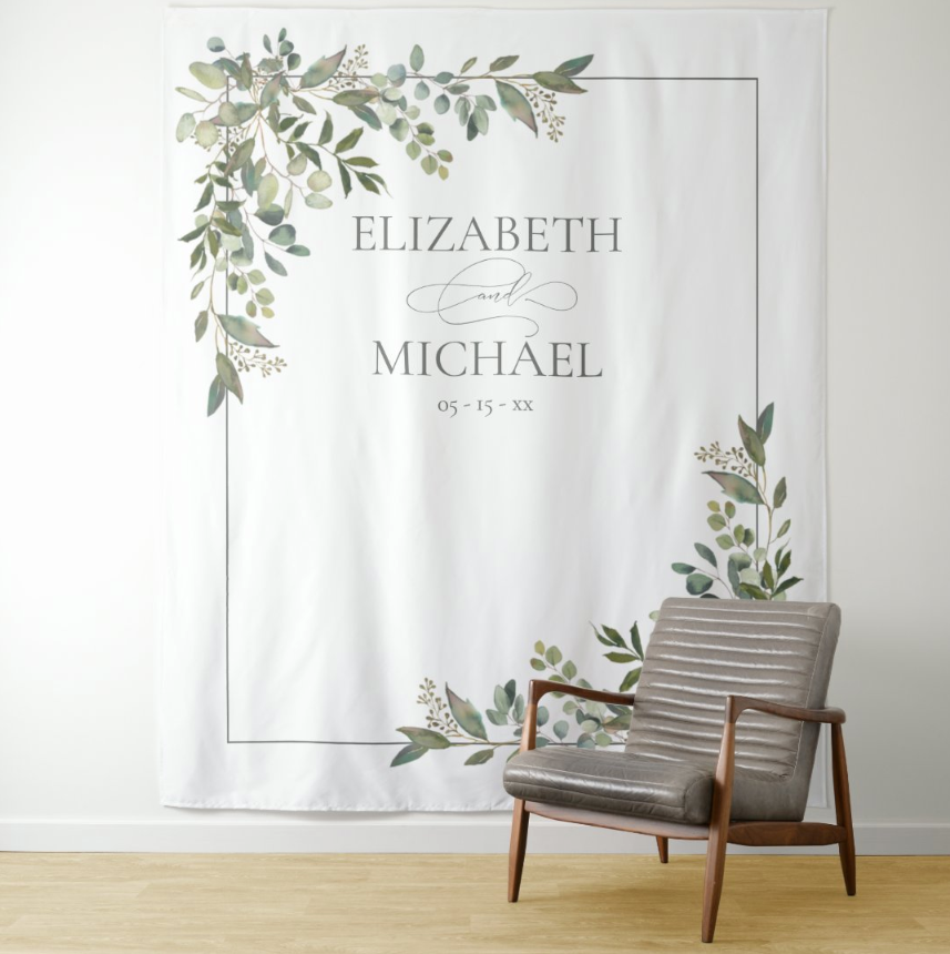 Bridal Wedding Decoration Fabric Background Backdrop