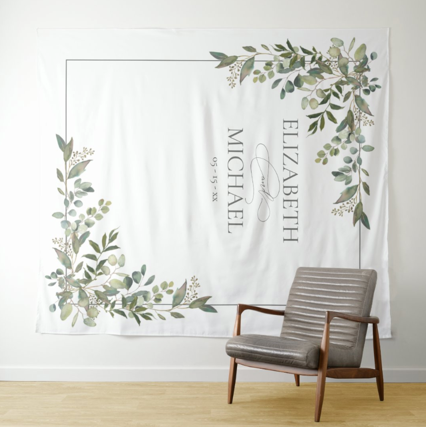 Bridal Wedding Decoration Fabric Background Backdrop