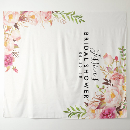 Bridal Shower Party Decoration Fabric Background Backdrop